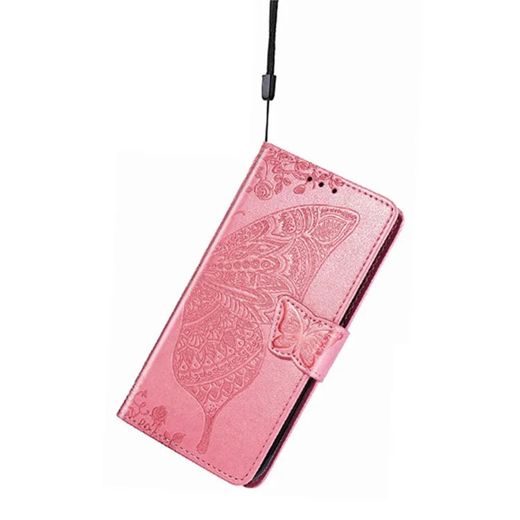 For Samsung Galaxy A16 5G Case PU Leather Wallet Phone Cover Butterfly Pattern