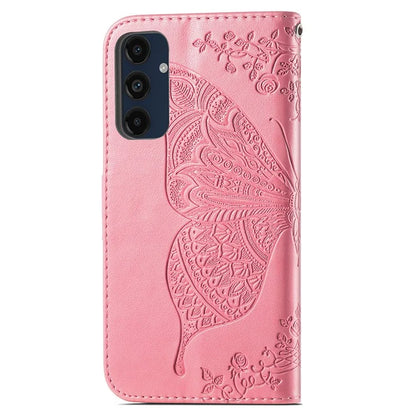 For Samsung Galaxy A16 5G Case PU Leather Wallet Phone Cover Butterfly Pattern