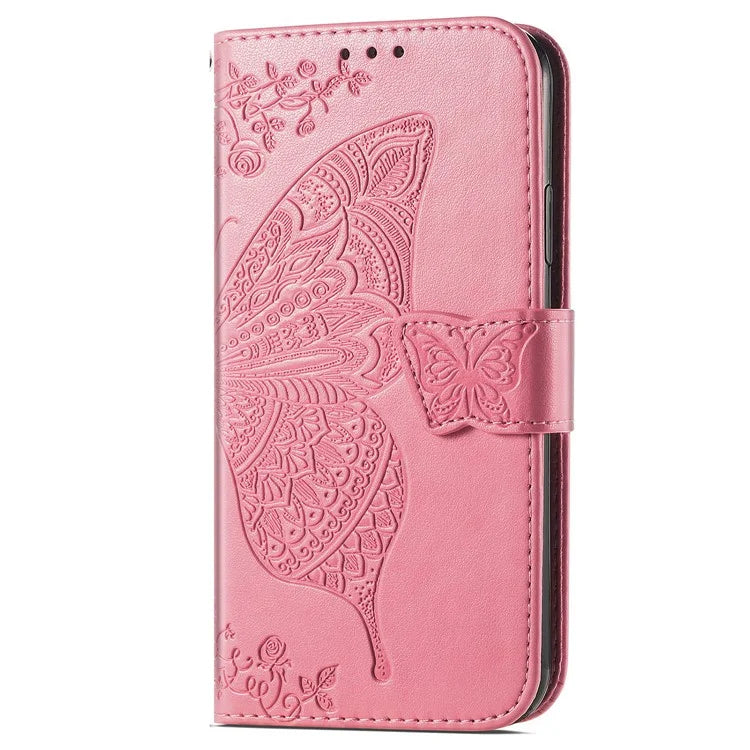 For Samsung Galaxy A16 5G Case PU Leather Wallet Phone Cover Butterfly Pattern