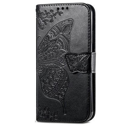 For Samsung Galaxy A16 5G Case PU Leather Wallet Phone Cover Butterfly Pattern