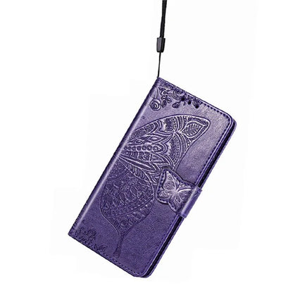 For Samsung Galaxy A16 5G Case PU Leather Wallet Phone Cover Butterfly Pattern