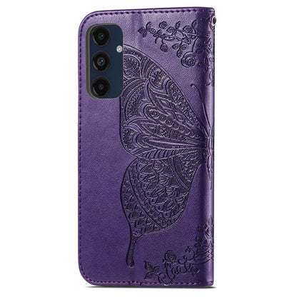 For Samsung Galaxy A16 5G Case PU Leather Wallet Phone Cover Butterfly Pattern