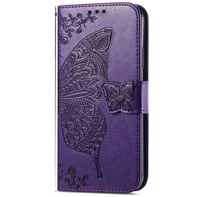 For Samsung Galaxy A16 5G Case PU Leather Wallet Phone Cover Butterfly Pattern