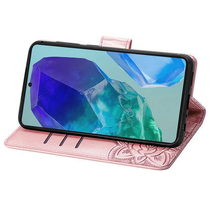 For Samsung Galaxy A16 5G Case PU Leather Wallet Phone Cover Butterfly Pattern