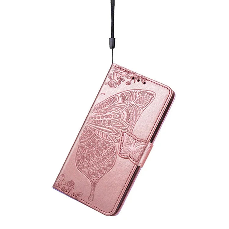 For Samsung Galaxy A16 5G Case PU Leather Wallet Phone Cover Butterfly Pattern
