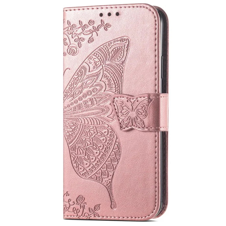 For Samsung Galaxy A16 5G Case PU Leather Wallet Phone Cover Butterfly Pattern