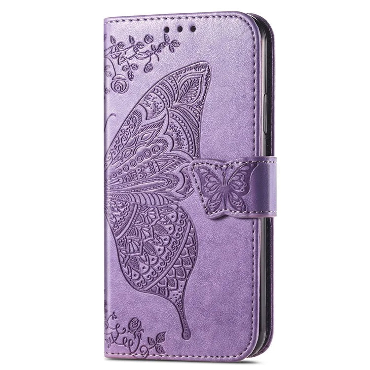 For Samsung Galaxy A16 5G Case PU Leather Wallet Phone Cover Butterfly Pattern