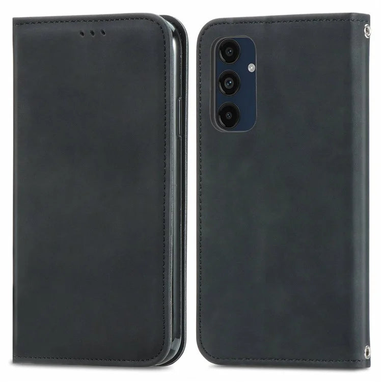 For Samsung Galaxy A16 5G Case Skin Touch Feeling Leather Wallet Phone Cover Magnetic Absorption