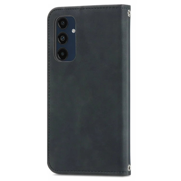 For Samsung Galaxy A16 5G Case Skin Touch Feeling Leather Wallet Phone Cover Magnetic Absorption