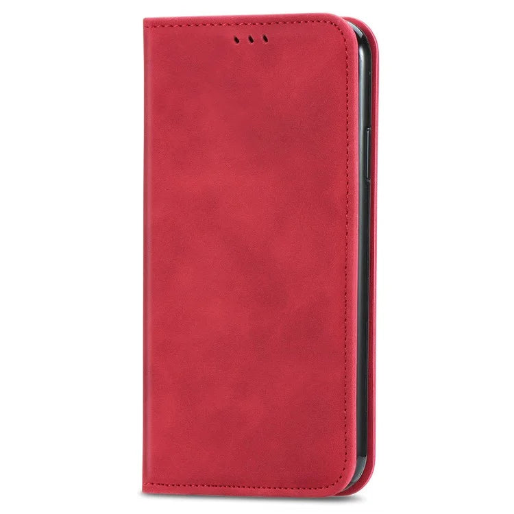 For Samsung Galaxy A16 5G Case Skin Touch Feeling Leather Wallet Phone Cover Magnetic Absorption