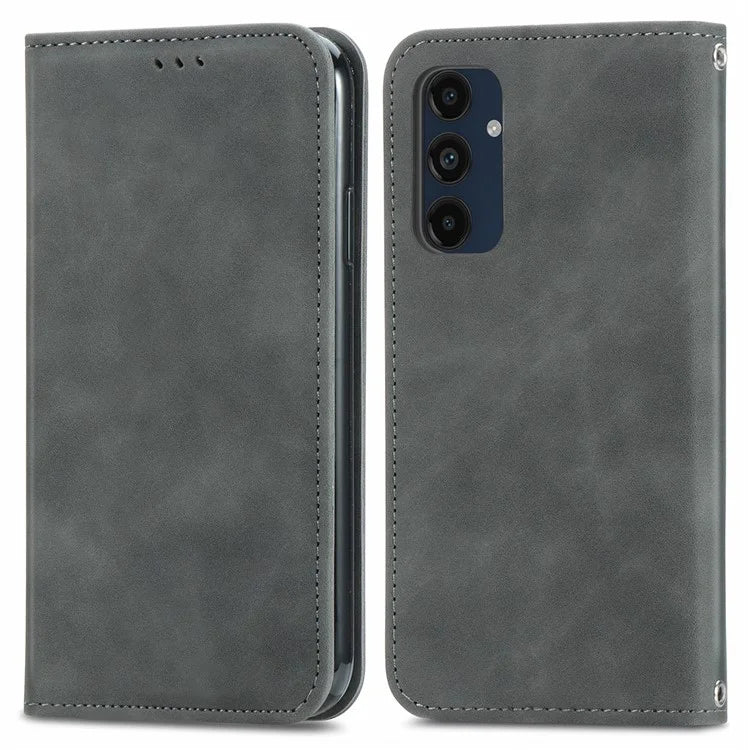 For Samsung Galaxy A16 5G Case Skin Touch Feeling Leather Wallet Phone Cover Magnetic Absorption