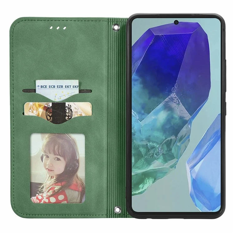For Samsung Galaxy A16 5G Case Skin Touch Feeling Leather Wallet Phone Cover Magnetic Absorption