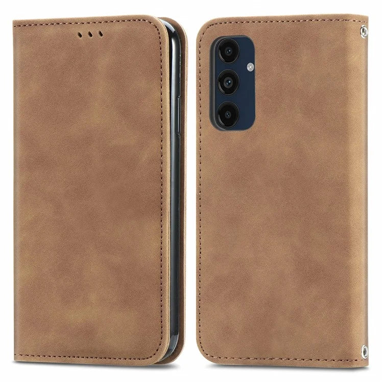 For Samsung Galaxy A16 5G Case Skin Touch Feeling Leather Wallet Phone Cover Magnetic Absorption