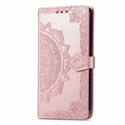 For Samsung Galaxy A16 5G Case Mandala Embossed Design Leather Wallet Phone Cover