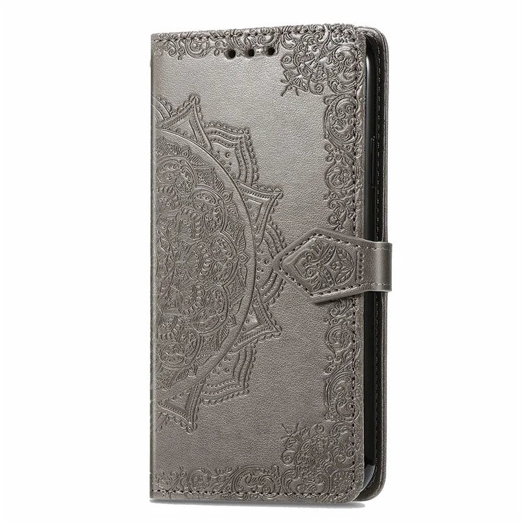 For Samsung Galaxy A16 5G Case Mandala Embossed Design Leather Wallet Phone Cover