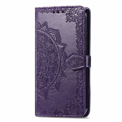For Samsung Galaxy A16 5G Case Mandala Embossed Design Leather Wallet Phone Cover