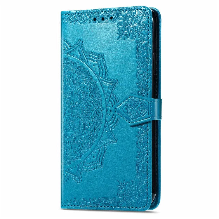 For Samsung Galaxy A16 5G Case Mandala Embossed Design Leather Wallet Phone Cover