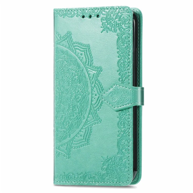 For Samsung Galaxy A16 5G Case Mandala Embossed Design Leather Wallet Phone Cover