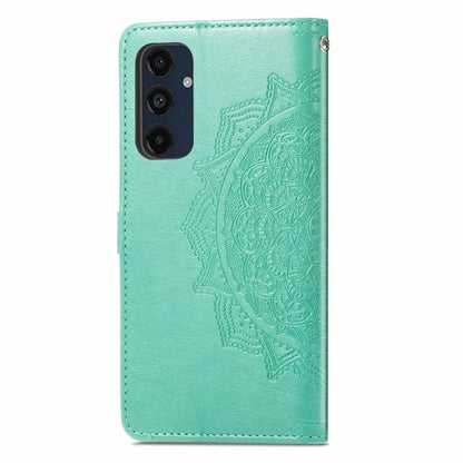 For Samsung Galaxy A16 5G Case Mandala Embossed Design Leather Wallet Phone Cover