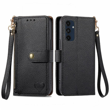 For Samsung Galaxy A16 5G Case RFID Blocking Zipper Pocket Leather Wallet Phone Cover