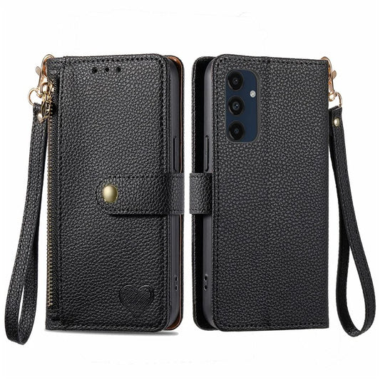 For Samsung Galaxy A16 5G Case RFID Blocking Zipper Pocket Leather Wallet Phone Cover