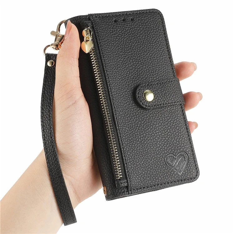 For Samsung Galaxy A16 5G Case RFID Blocking Zipper Pocket Leather Wallet Phone Cover