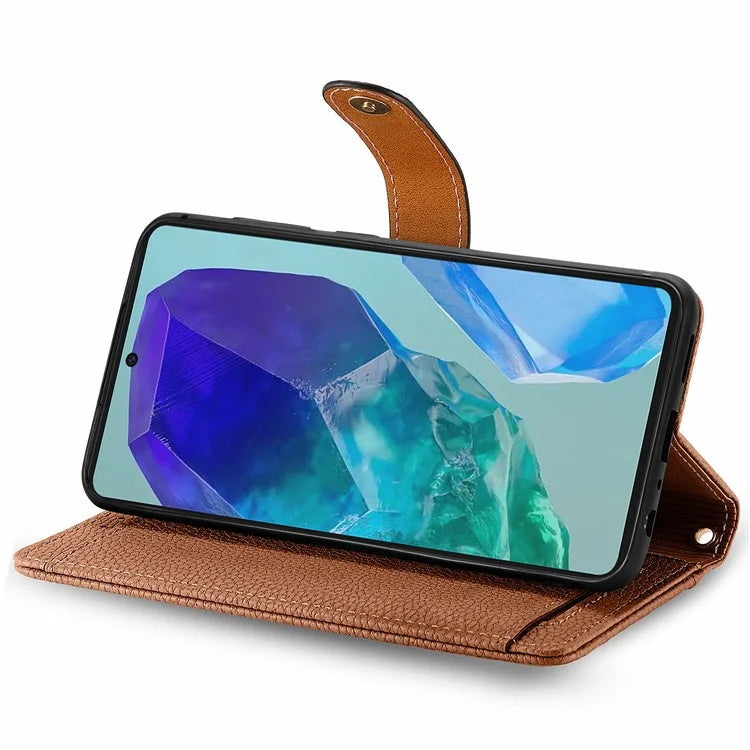 For Samsung Galaxy A16 5G Case RFID Blocking Zipper Pocket Leather Wallet Phone Cover