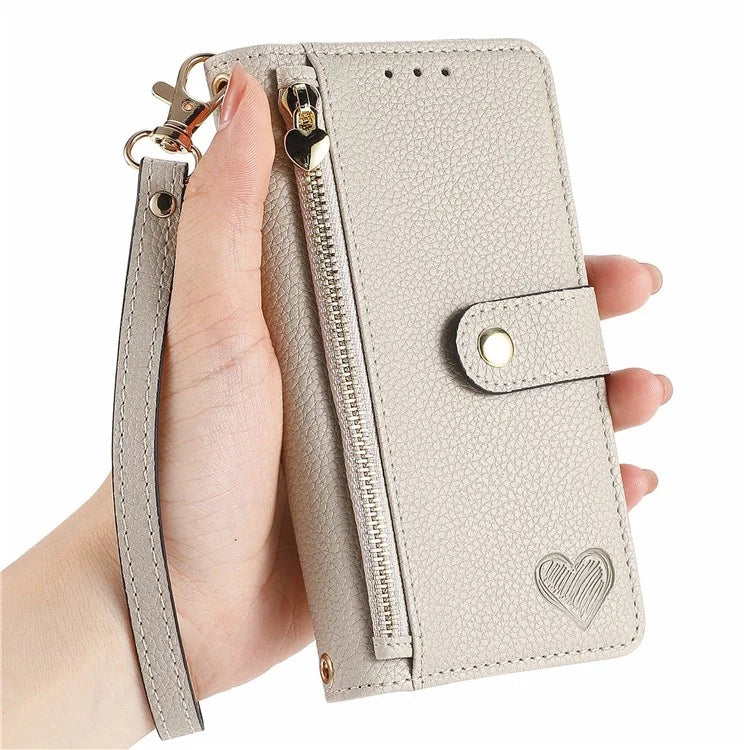 For Samsung Galaxy A16 5G Case RFID Blocking Zipper Pocket Leather Wallet Phone Cover