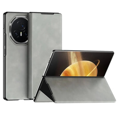 For Honor Magic V3 5G Case Stand PU Leather Phone Cover -Black