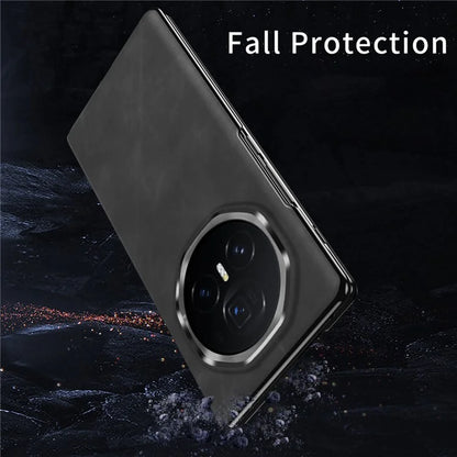 For Honor Magic V3 5G Case Stand PU Leather Phone Cover -Black