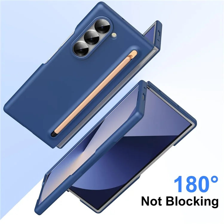 For Samsung Galaxy Z Fold5 5G Case Hard PC Phone Cover with Tempered Glass Film and Stylus