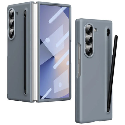 For Samsung Galaxy Z Fold5 5G Case Hard PC Phone Cover with Tempered Glass Film and Stylus