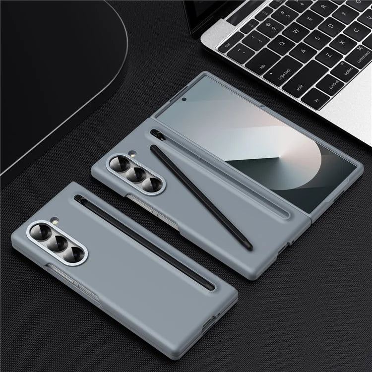 For Samsung Galaxy Z Fold5 5G Case Hard PC Phone Cover with Tempered Glass Film and Stylus