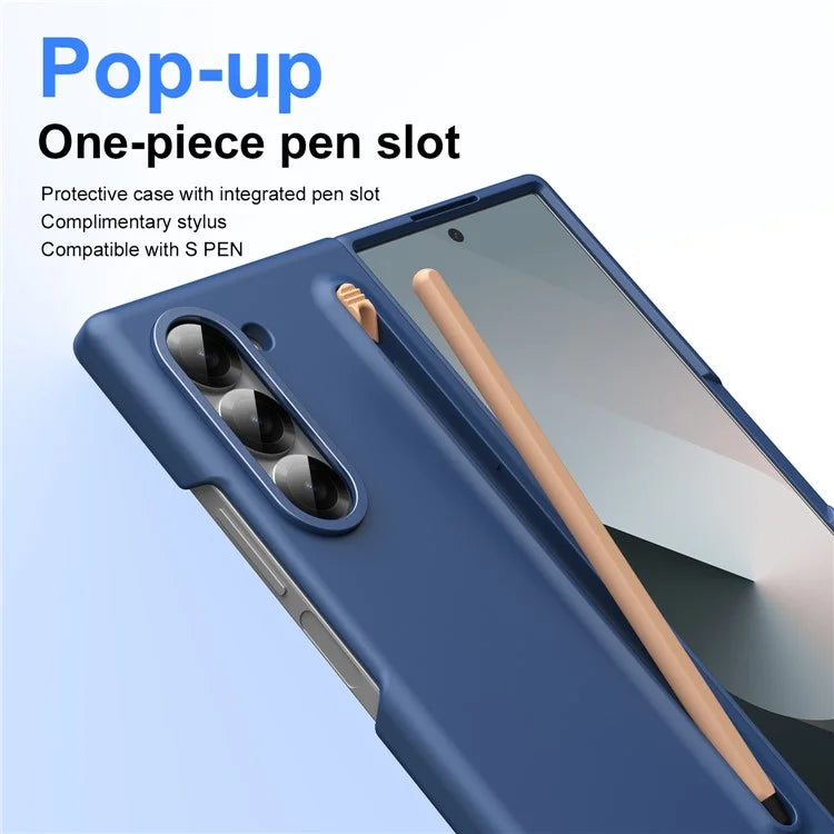 For Samsung Galaxy Z Fold6 5G Case Hard PC Phone Cover with Stylus