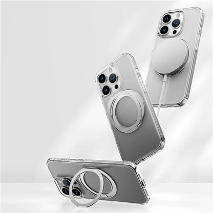 ROCK For iPhone 16 Pro Max Kickstand Case Compatible with MagSafe TPU+PC Back Cover