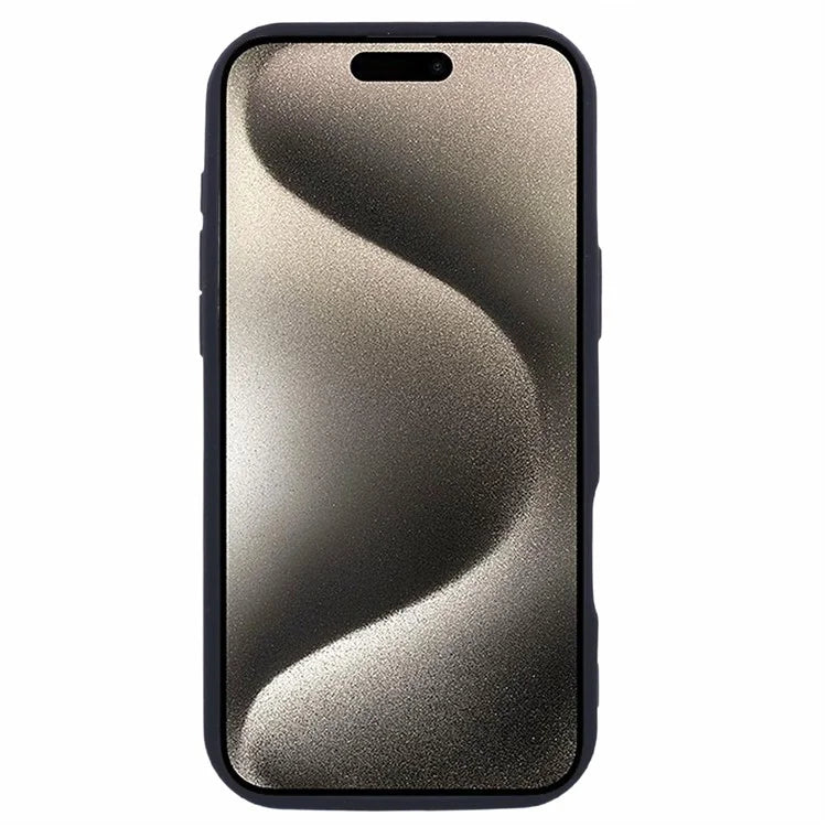 For iPhone 16 Plus Case Grooved Design TPU Anti-Slip Phone Cover