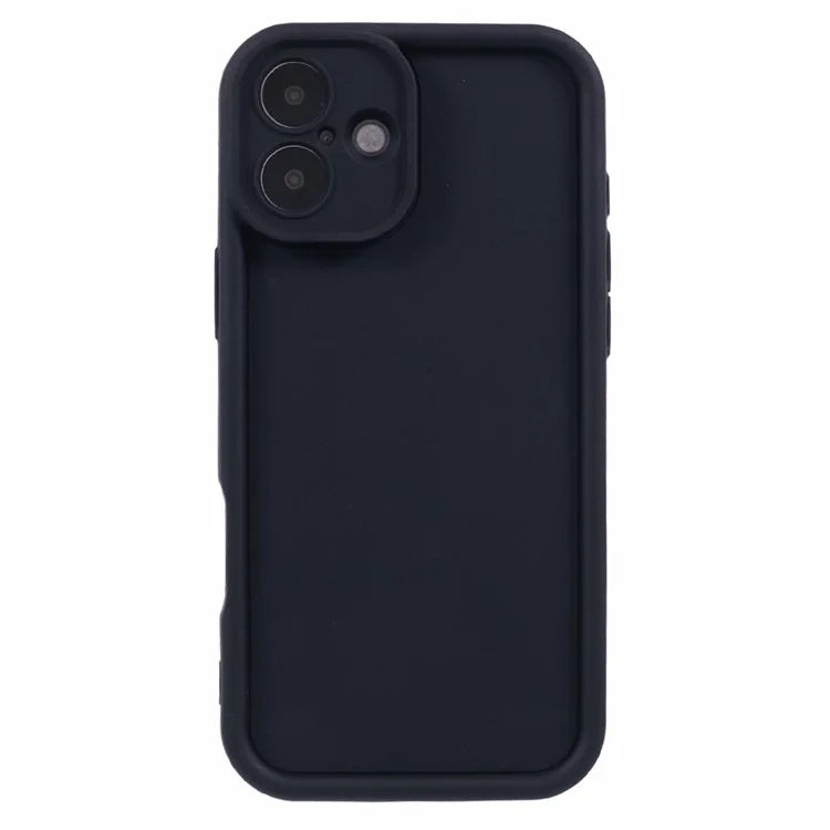 For iPhone 16 Plus Case Grooved Design TPU Anti-Slip Phone Cover