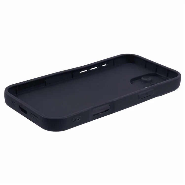 For iPhone 16 Plus Case Grooved Design TPU Anti-Slip Phone Cover