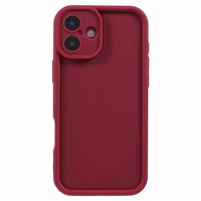 For iPhone 16 Plus Case Grooved Design TPU Anti-Slip Phone Cover