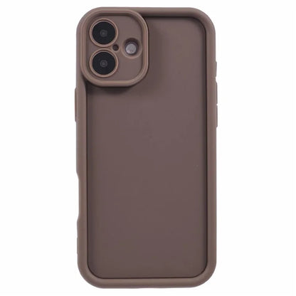 For iPhone 16 Plus Case Grooved Design TPU Anti-Slip Phone Cover