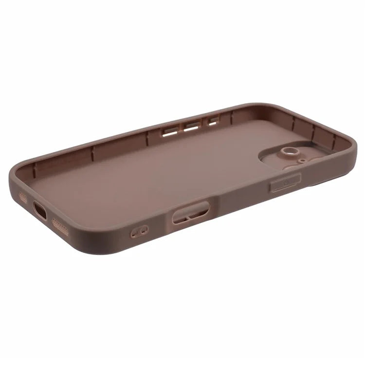 For iPhone 16 Plus Case Grooved Design TPU Anti-Slip Phone Cover