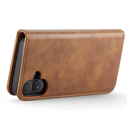DG.MING for iPhone 16 Plus Case Detachable Split Leather Phone Cover