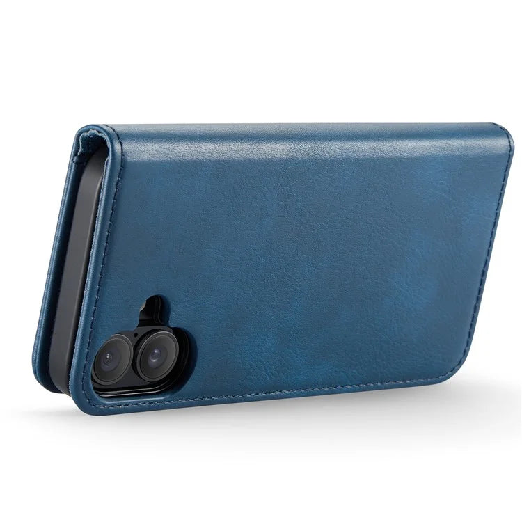 DG.MING for iPhone 16 Plus Case Detachable Split Leather Phone Cover