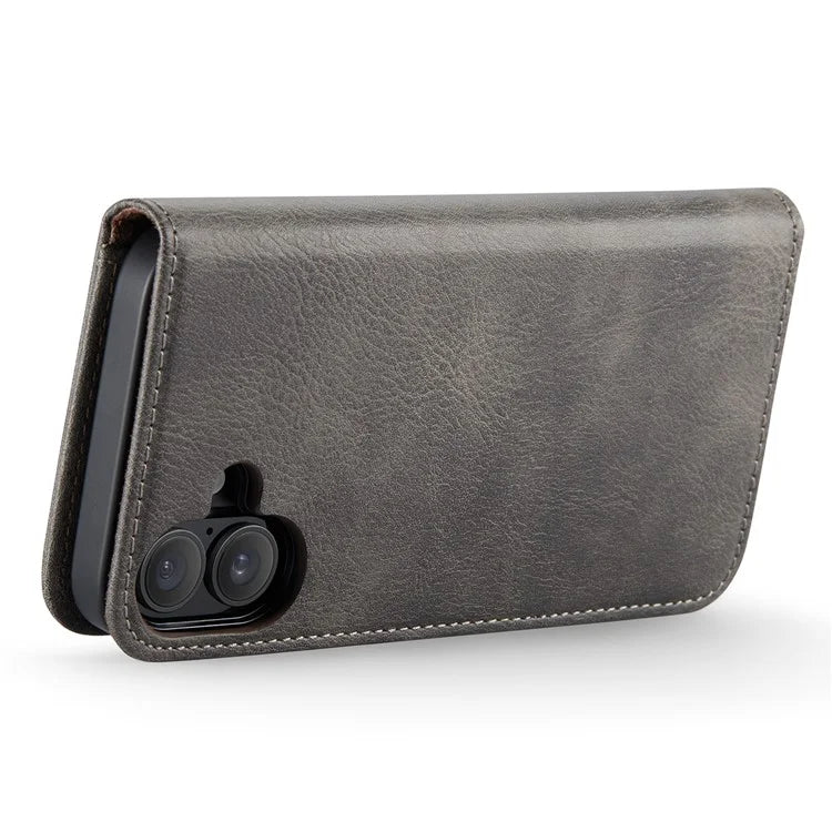 DG.MING for iPhone 16 Plus Case Detachable Split Leather Phone Cover