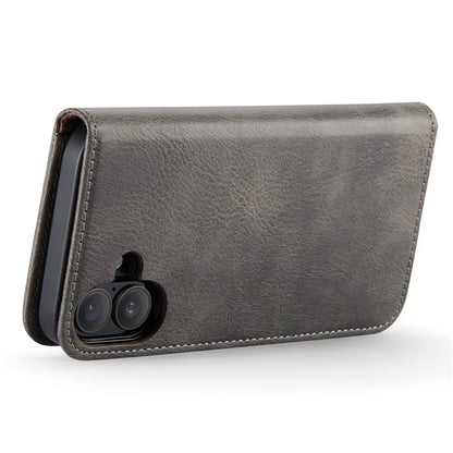 DG.MING for iPhone 16 Plus Case Detachable Split Leather Phone Cover