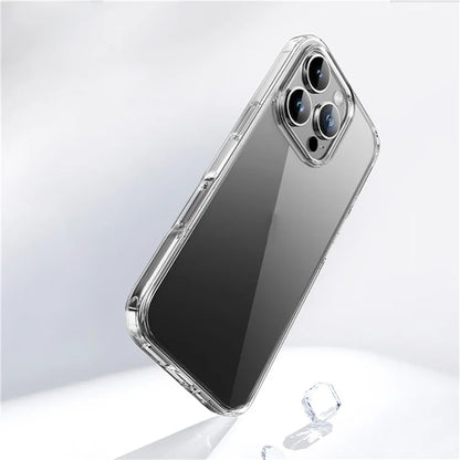 ROCK For iPhone 16 Pro Clear Phone Case PC+TPU Anti-Drop Phone Cover