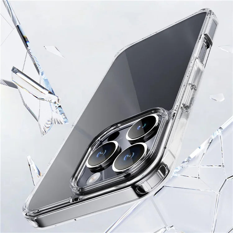 ROCK For iPhone 16 Pro Clear Phone Case PC+TPU Anti-Drop Phone Cover