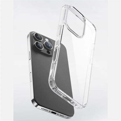 ROCK For iPhone 16 Pro Clear Phone Case PC+TPU Anti-Drop Phone Cover