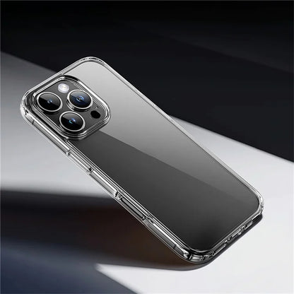 ROCK For iPhone 16 Pro Max Clear Phone Case PC+TPU Anti-Drop Phone Cover