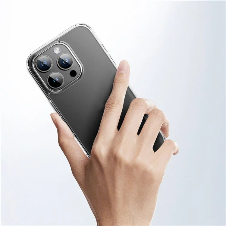 ROCK For iPhone 16 Pro Max Clear Phone Case PC+TPU Anti-Drop Phone Cover